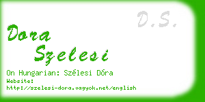 dora szelesi business card